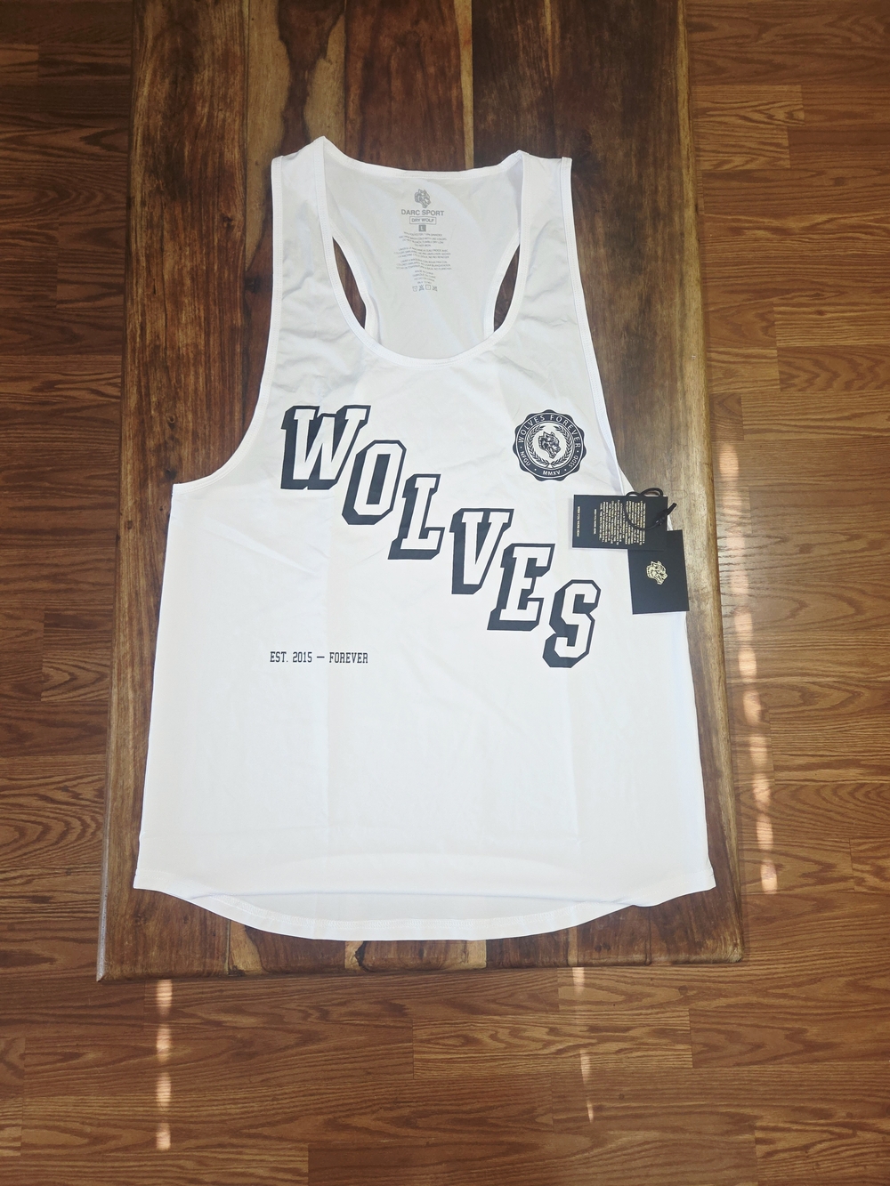 Darc Sport -Dry Wolf- Men's White Mecca Tank-top